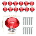 thumbnail image 7 of Gegong Kitchen Cabinet Knobs Crystal Cabinet Knobs 10-Pieces 30mm Drawer handle with Screw Diamond Shape for Your Home, Living-Room, Kitchen, Bathroom, Office(Red), 7 of 7