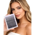 thumbnail image 5 of Flaunt Lash Clusters Wispy Eyelash Clusters 8-16mm Thin Band Cluster Eyelash Extensions DIY Salon Individual Lashes 168pcs Natural Volume Lash Extensions, 5 of 10