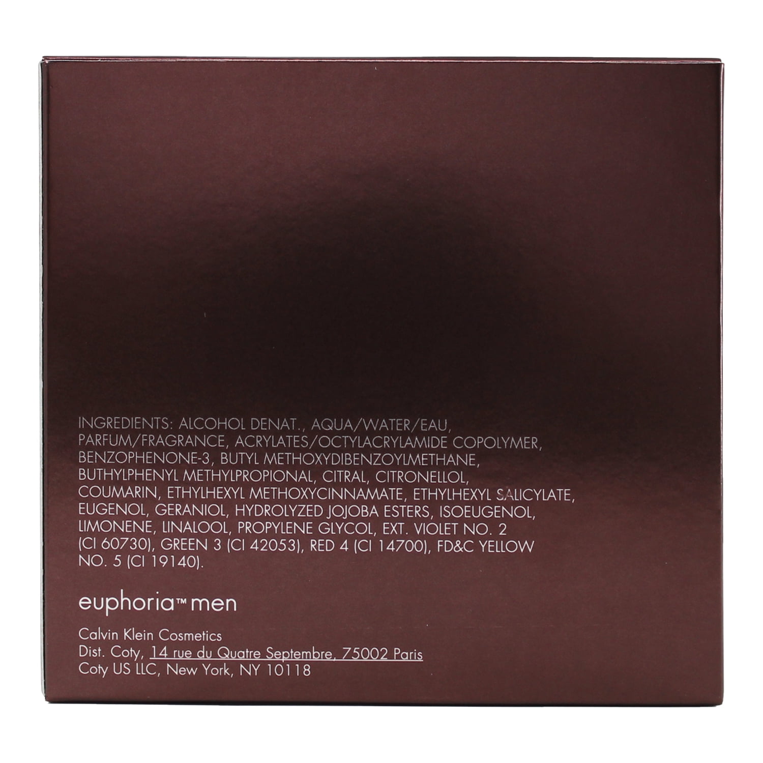Calvin klein euphoria ingredients sales
