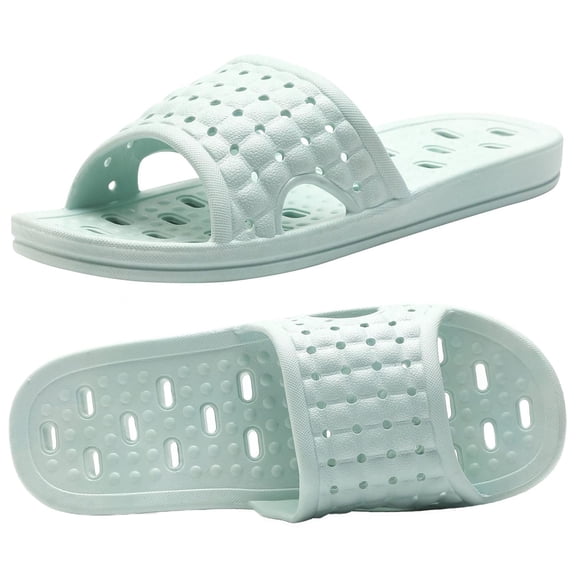 Shower shoes Drainage holes Lightweight Waterproof Quick drying Anti slip Suitable for all seasons Sky Blue EU 39/40