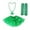 C, variant on Bouanq Shamrocks Ornaments St. Patrick's Day Party Costume Accessories Set Tu-tu Skirt, Beaded Necklace, Green Sleeves(Adult) St Patricks Day Decorations Irish Day Gifts