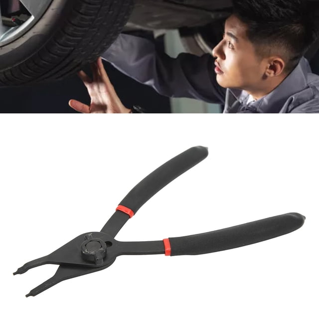 Pinces à Anneau, Pinces de Retenue Cirlip 8 Pouces en Métal Robuste pour Réparation Auto Droite