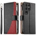 thumbnail image 1 of Funda cartera GANGXUN para Samsung Galaxy S24 Ultra , cuero PU con tarjetero, cremallera, correa de mano, soporte y protección 889°, 1 of 6