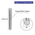 thumbnail image 2 of Unique Bargains M5 x 40mm Acier Inoxydable 304 Tige de Fixation Entièrement Filetée 20 Pcs, 2 of 3