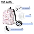 thumbnail image 3 of Fotbe Retro Floral Mochila de Lona con Estampado, Mochila Duradera, Mochila Versátil de Alta Calidad, Mochila Compacta Vintage-Small, 3 of 5