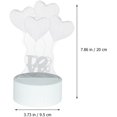 thumbnail image 3 of Clear Balloons 3D Illusion Lamp Love Heart Balloon Night Light for Kids Colors Changing Touch Sensor Optical Illusion Night Light Bedroom Decor ations Touch Night Light, 3 of 8