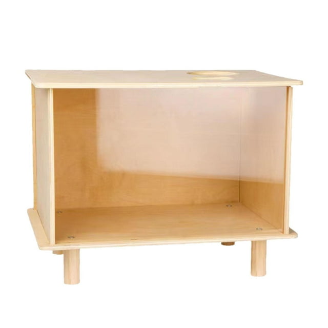 Almencla Hamster Digging Box Wooden Hideout for Dwarf Hamsters Lemmings Small Animals Large
