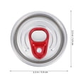 thumbnail image 2 of 10 tapas de lata de refresco, tapas protectoras de aluminio para latas de refresco, tapas de boca ancha para cerveza, refrescos y bebidas, color rojo., 2 of 7