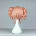 thumbnail image 4 of Unique Bargains Human Hair Wigs for Women 14" Wigs with Wig Cap Synthetic Fibre Pink, 4 of 6