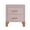 Pink, variant on Leumius Nightstand for Bedroom,Wood Bedside Table with 2 Drawer & Solid Wood Legs,Small Storage Cabinet for Living Room,Green
