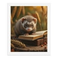 thumbnail image 5 of Paint By Numbers Kit for Adults Beginner - Ferret Reading Autumn Scene DIY Canvas Painting Kits for Adults, Frameless Paint By Number for Adults for Home Wall Decor 16x20 Inch, 5 of 7