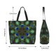 thumbnail image 5 of Balery Peacock Feathers Bolsa Tote Estilo Estético con Cremalleras, Bolsa de Hombro, Bolsa de Compras Grande y Plegable, 5 of 8