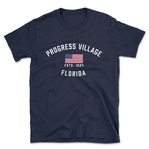 Progress Village Florida Patriot Men's Cotton T-Shirt