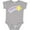 AC-Heather Grey, variant on Shooting Star Space Boys or Girls Baby Bodysuit