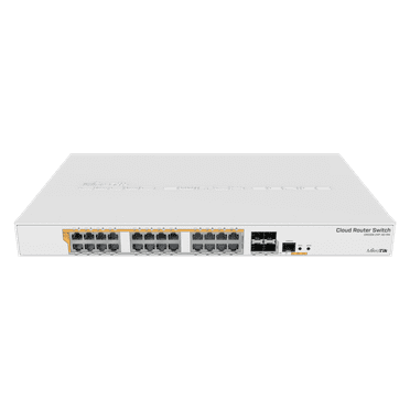 Mikrotik Gigabit Ethernet router/switch CRS328-24P-4S RM 24-Port with 10Gbps SFP  and PoE Output.