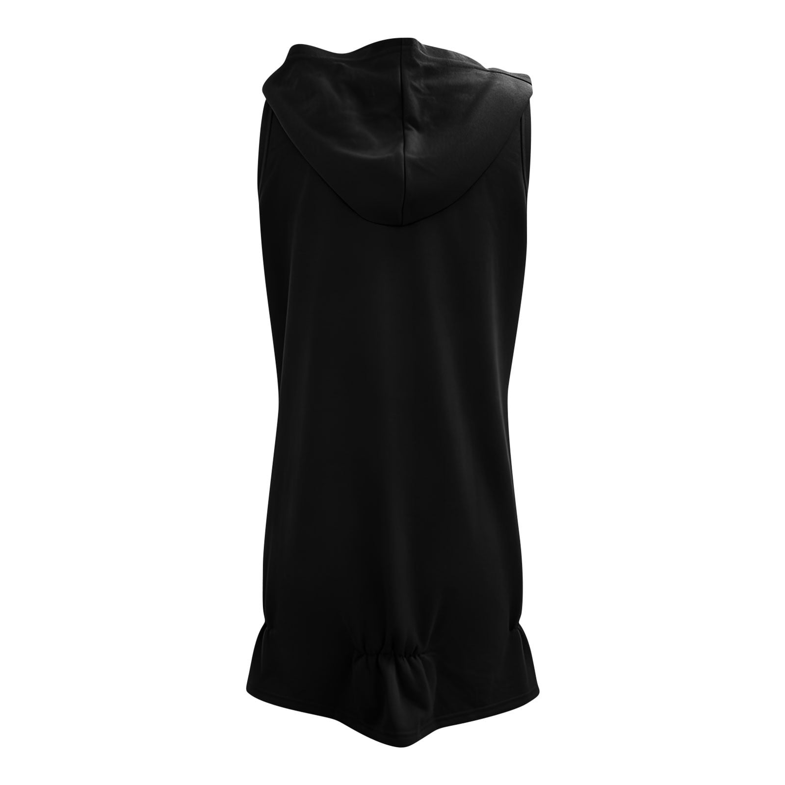 BiZtdJrK Womens Summer Sleeveless Hoodies Solid Color Casual Athletic Golf Tennis Dress Travel Vacation Clothes, Black, S
