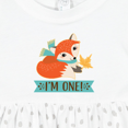 thumbnail image 4 of Inktastic 1st Birthday Woodland Fox 1 Year Old Girls Baby Dress, 4 of 5