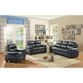 thumbnail image 4 of Passion Furniture PF-G677-L Marta 59 in. Flared Arm Faux Leather Straight Sofa in Black, 4 of 4