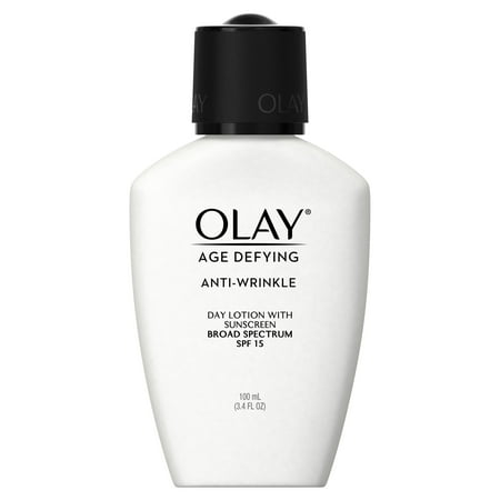 Olay Age Defying Anti-Wrinkle Day Face Lotion with Sunscreen SPF 15, 3.4 fl (Best Face Lotion For Preventing Wrinkles)