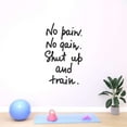 thumbnail image 3 of Dad No pain No gain Active Quotes & Sayings Wall Decal Decoration Gym Motivational Proverb Fitness Quote Decal Lasts Years and Easily Removable - Size: 18 In(W) x 30 In(H), 3 of 5