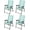 Turquoise, variant on DreamyTrendy Patio Chairs Set of 2, Folding Patio Chairs for Deck Beach Camping Dining Picnic, Portable Sling Back Chairs Space Saving Blue（1 Count (Pack of 4)，Turquoise）