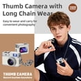 thumbnail image 1 of Mini Camera 1080P HD Camera, Portable Pocket Camera One Click Photo Video Loop Recording Rechargeable Battery, Small Camera for Travel Sports Daily Recording Security Use, 1 of 6