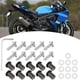 thumbnail image 1 of 10 Uds. Pernos Para Parabrisas De Motocicleta, Arandelas De Tuerca, Sujetadores De Metal Duraderos Para Montaje De Pantalla De Carenado De Motocicleta, Ajuste Universal, 1 of 7