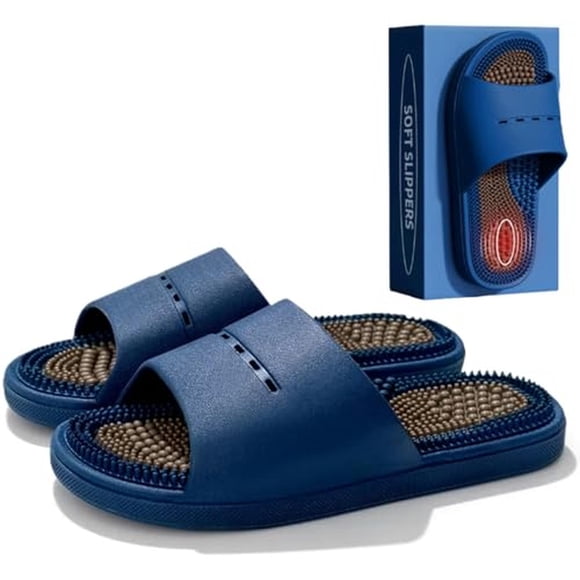 Pantuflas de Masaje MOTTLED SKY Negras con Acupresión para Hombre y Mujer