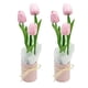thumbnail image 1 of Ramo de tulipanes artificiales, flores falsas, bricolaje, decoración, paquete de material real Rosa, 1 of 9