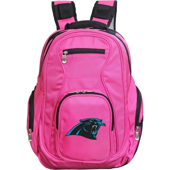 MOJO Pink Carolina Panthers Premium Laptop Backpack