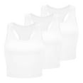 thumbnail image 1 of Hiiyo Women's 3-Pack Ribbed Seamless Tank Top Sports Workout Sleeveless Tops, Sizes S-XXL, 1 of 3