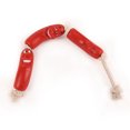thumbnail image 3 of Pet Chew Toy Funny Creative 3-section Sausage Pet Teething Toy for Dogs Cats, 3 of 3