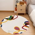 thumbnail image 4 of Teppich Homes Handmade 6x6 Wool Carpet - Soft White Tufted Area Rug for Living Room and Hallway, 4 of 7