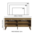 thumbnail image 3 of Mueble Mesa Para Tv Rack Madesa 4 Espacios Hasta 65 Marrón 2, 3 of 5