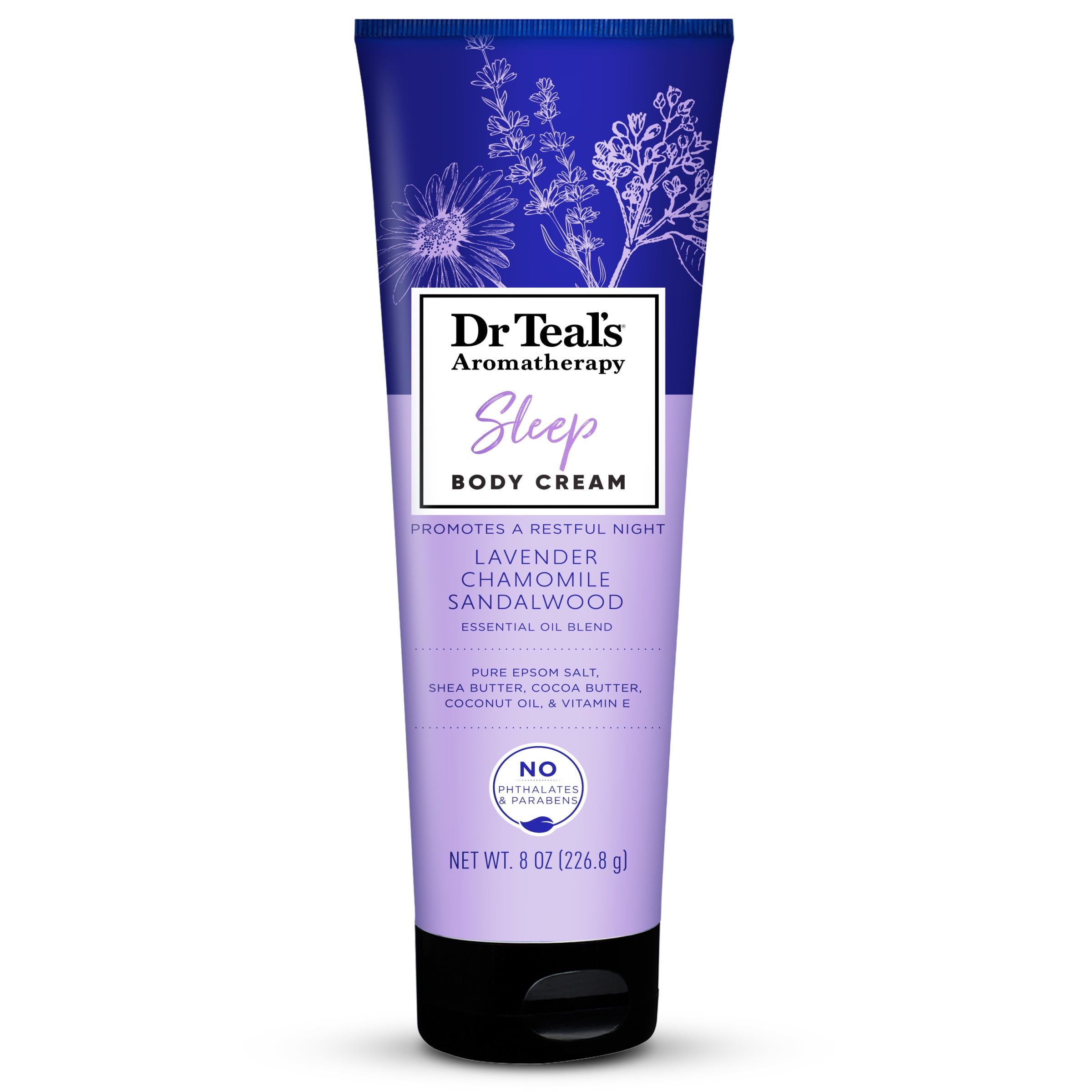 (2 pack) Dr Teal's Aromatherapy Sleep Body Cream, with Lavender, Chamomile & Sandalwood, 8 fl oz