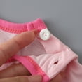 thumbnail image 4 of TOWED22 Kids Toddler Girl Clothes Summer 2 Piece Outfits Love Printed Square Neck Bubble Sleeve Top+Solid Color Shorts Set(Hot Pink,3-4 Y), 4 of 8