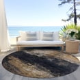 thumbnail image 6 of Addison Rugs Chantille Indoor/Outdoor Transitional Abstract Charcoal Washable Round Rug, 8' x 8', 6 of 6