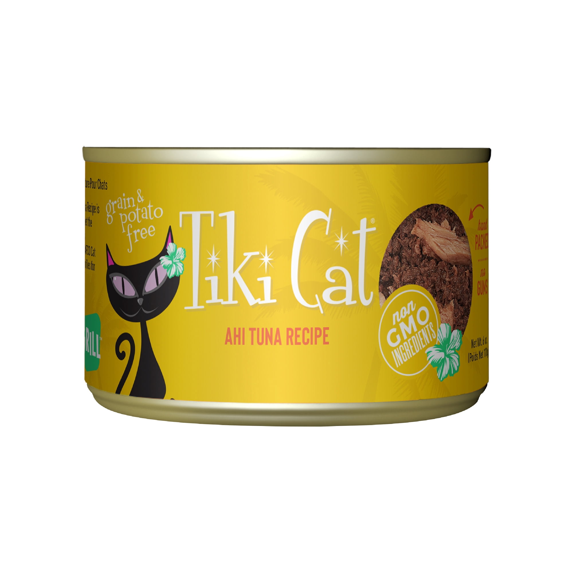 (2 pack) Tiki Cat Grill Wet Cat Food, Ahi Tuna, 6 oz. Can