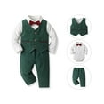 thumbnail image 6 of Winter Baby Boy Clothes Kids Boys Fall Solid Color Long Sleeve Pocket 3M 6M 12M 18M Party Wear Set 2Pcs, 6 of 9