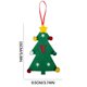 thumbnail image 2 of Puntoco 2024 Nuevas decoraciones para árboles de Navidad Mini árbol de Navidad Bordado Letra inglesa Colgante navideño Pequeño colgante, 2 of 2