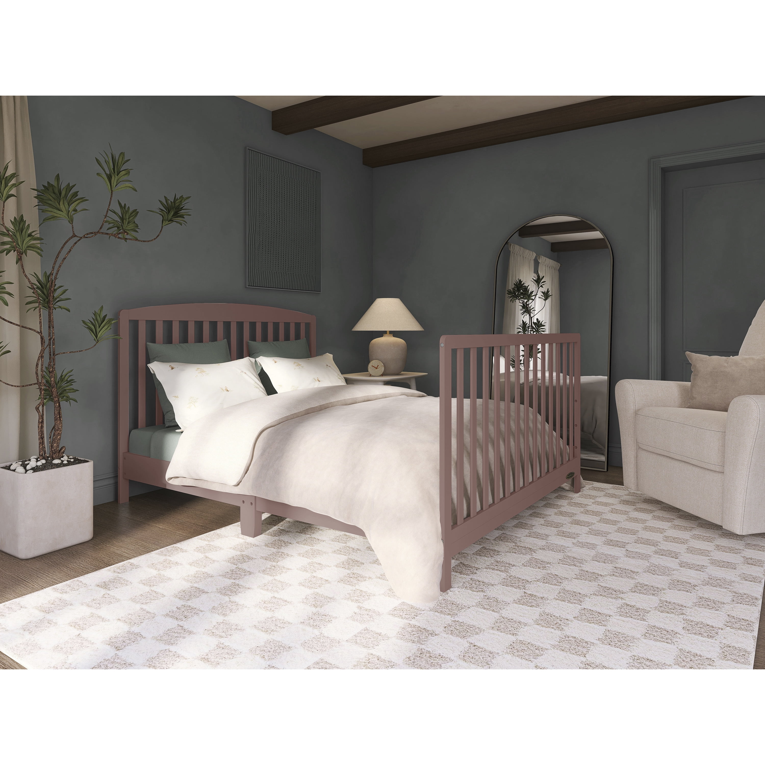 Lit bébé convertible 5 en 1 Dream On Me Odelle, couleur beurre d'amande