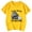 Yellow, variant on Toddler Girls Tops & T-Shirts Cute Animal Print Crew Neck Short Sleeve Tops Pullover Tee Shirts Sportwear,Black,3-4 Years