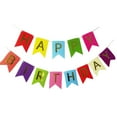 thumbnail image 1 of Fiudx Pancarta de Feliz Cumpleaños, Letras Impresas En Papel Dorado, Papel Premium, Decoración Versátil para Fiestas, Elegante Temática Rosa, para Colgar En El Techo o La Mesa, Incluye Cuerda de 3 M, 1 of 2