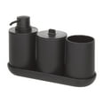 thumbnail image 1 of iDesign 28737ES Cade 4-Piece Bathroom Accessory Set, Matte Black, 1 of 4