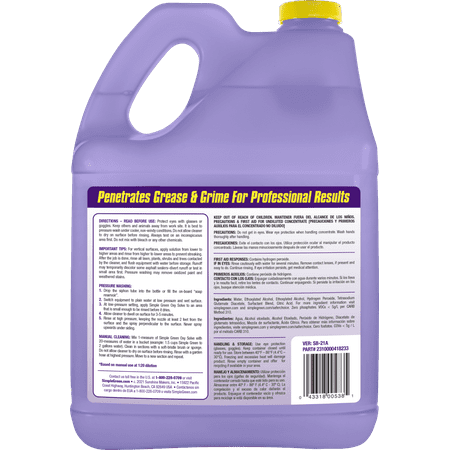 Simple Green Oxy Solve Concrete and Driveway Pressure Washer Concentrate