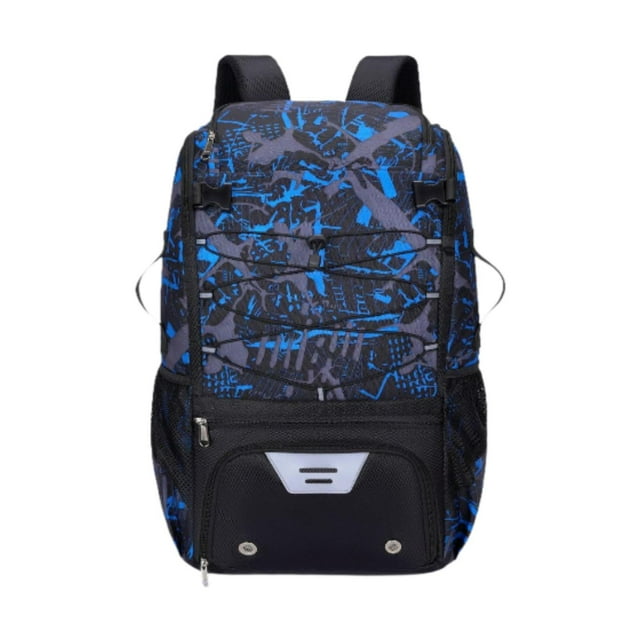 Bolsa de baloncesto Mochila deportiva resistente para béisbol Actividades al aire libre Hombres Mujeres Azul
