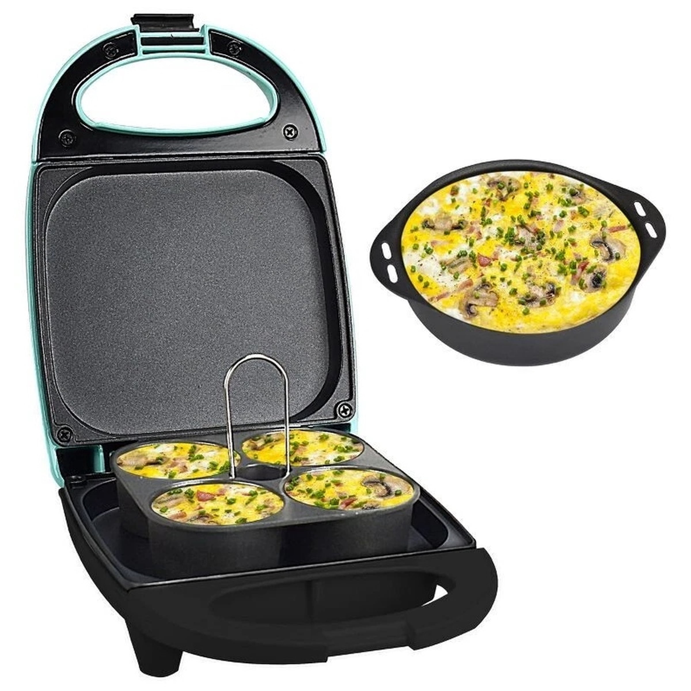 Brentwood 3 in 1 Breakfast Maker Cooker Egg Bites, Omelets, Breakfast Sandwiches