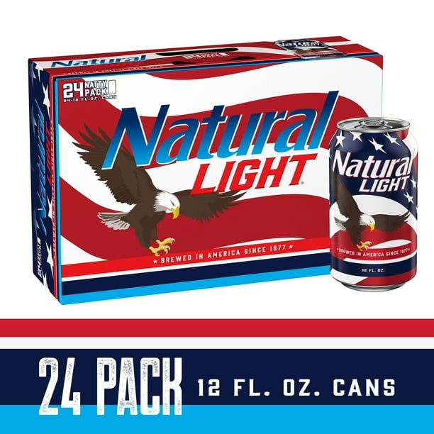 Natural Light Beer, 24 Pack Beer, 12 FL OZ Cans