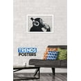 thumbnail image 2 of Chimp with Headphones on Wall Wall Poster, 14.725" x 22.375", Framed, 2 of 5