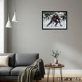 thumbnail image 4 of Leon Draisaitl Toile Encadrée 20x29 Oilers Action-H, 4 of 5